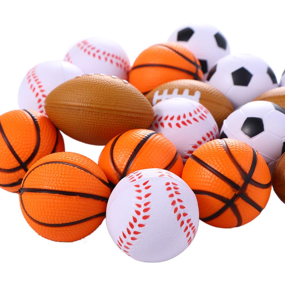 Baseball Football Rugby Ball Toy Funny Toy Balls Mini Basketball Toys Squeeze Ball PU Sponge Ball