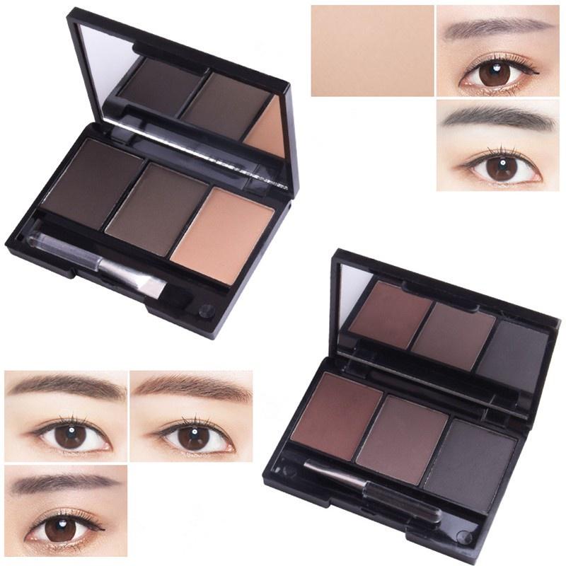 Three Dimensional Eyebrow Powder Waterproof, Sweat Resistant Long-lasting Makeup Nose Shadow Eyeshadow Contouring Tray Makeup Student Cosmetics