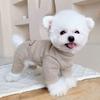 Новый плюшевый мишка питомец Четырехлапый Одежда Базовая рубашка Шнауцер Кошка Весенний комбинезон Пальто Собака Пижама Одежда для щенка Маленькая собака