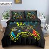 Комплект постельного белья Game Soft Duvet Cover Set Comfoter Bedding Quilt Cover with Pillow Case Set Kids Polyester Bedding Set Queen King Size