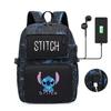 Peripheral Printed Backpack, Large-Capacity Student Schoolbag Usb Computer Bag For Men And Women