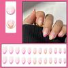 24pcs Detachable Ballerina False Nails Wearable Fake Nails Full Cover Long Nail Tips Manicure Tool Press On Nails