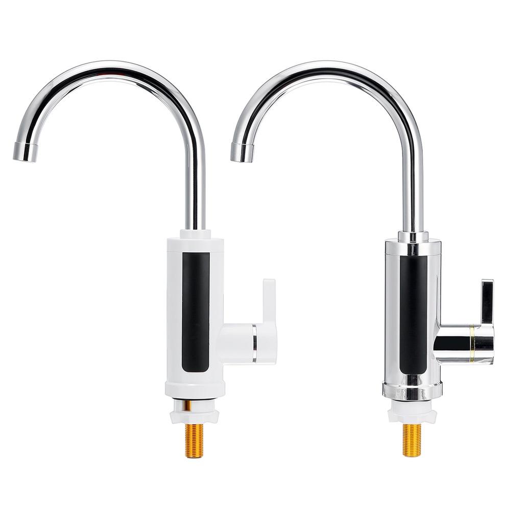 220В 3000Вт Электрический кухонный водонагреватель кран Мгновенный кран для горячей воды Нагреватель Холодный нагревательный кран Проточный водонагреватель со светодиодом