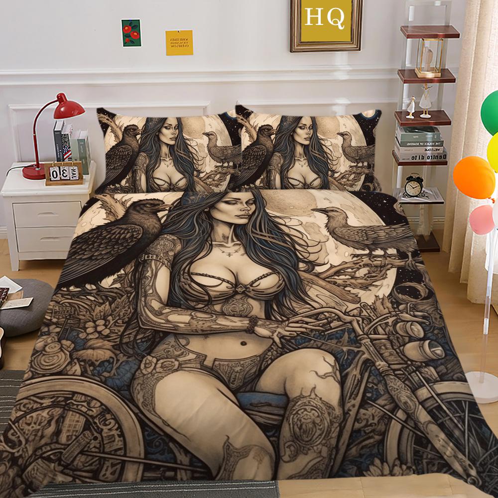 Красота черепа Покрывала с принтом Queen Twin Size Одеяло из микрофибры Набор для женщин и мужчин Модная постельная одежда