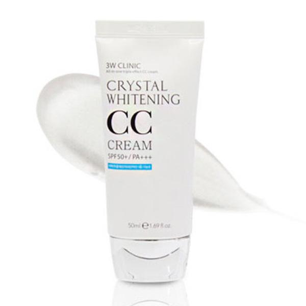 3w Clinic Crystal Whitening CC Cream Natural Beige SPF50+/PA+++ 50мл
