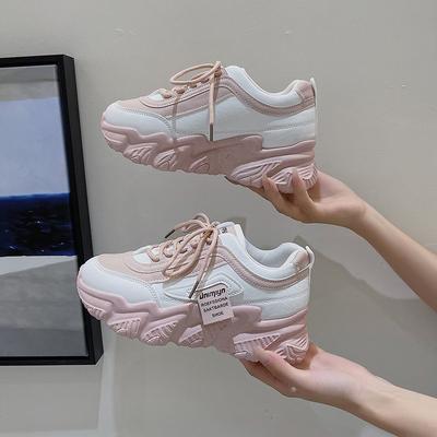 Модные новые весенние женские кроссовки на платформе, модные женские кожаные кроссовки на толстой подошве, повседневные спортивные кроссовки Zapatos De Mujer