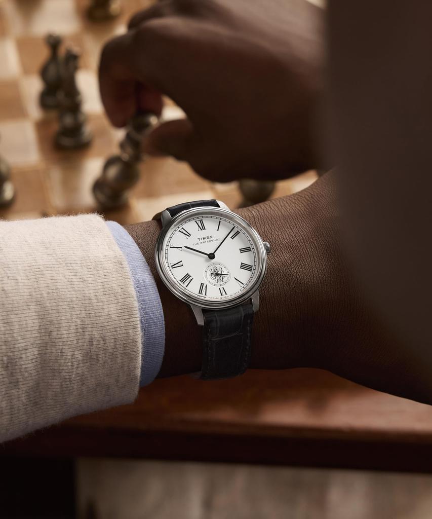 TIMEX Часы Waterbury Кварцевые 50м Водонепроницаемые Минеральное Стекло Серебристый Циферблат TW2Y23100 Мужские