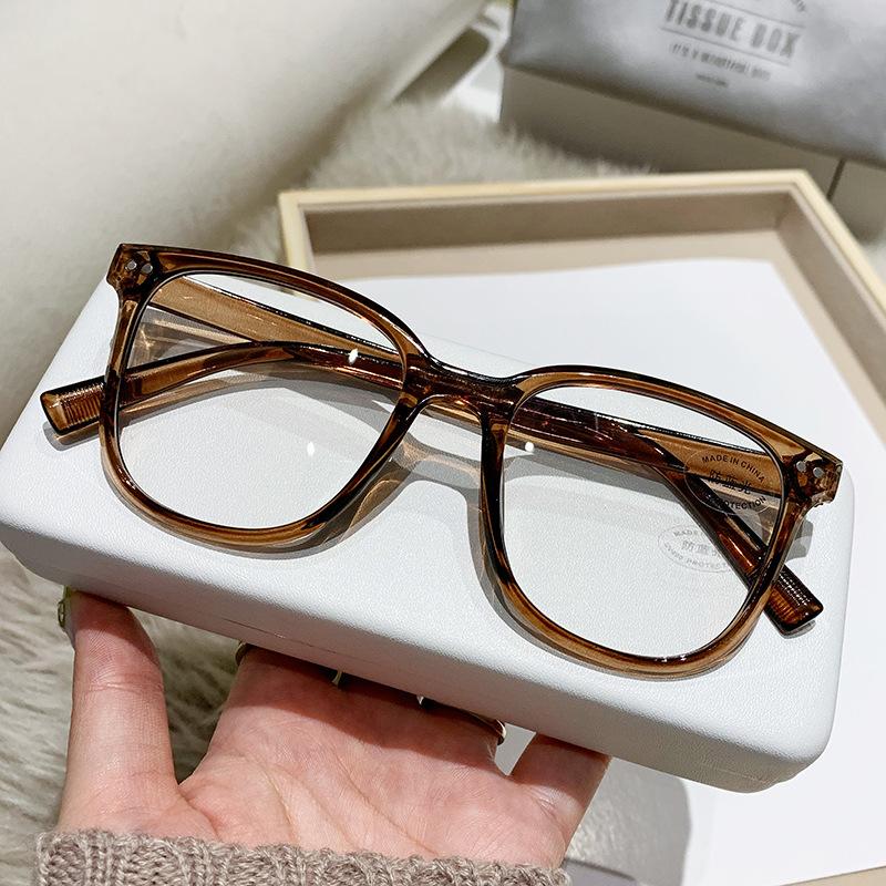 Metre Nail Frame Anti-Blu-ray Flat Glasses Plain Face Artifact Slim Joker Men and Women with Anti-Blu-ray Glasses Online Celebrity.