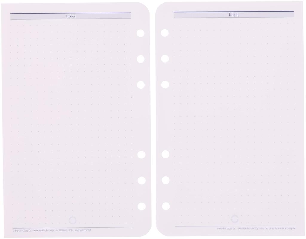 Franklin Planner Universal Daily Refill 12-Month Edition January 2026 Start Compact 86604