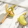 Banana Shape Toothbrush Cover & Toothpaste Travel Case, Silicone Dustproof Holder, Camping, Home
