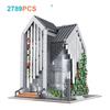 2789pcs 011001 Street View MOC Series Modular Modern Library City Architecture Building Blocks Models Toys for Boys