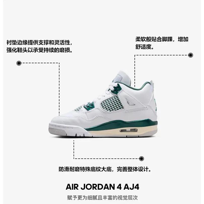 Jordan 4 Ретро Окисленный Зеленый GS FQ8213-103