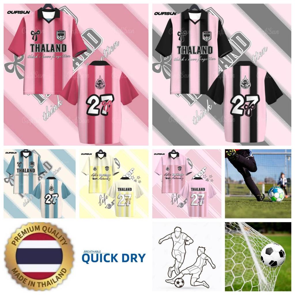 ТАИЛАНД Футбол Футбол Поло Винтажная Футболка Национальная Сборная Унисекс Мужчины Женщины Спорт Тренировка ФУТБОЛКА БОЛЕЙ ПРИНТ Быстросохнущая С коротким рукавом Форма