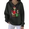 Women's Christmas  Hoodie Funny Cute Christmas Holiday Sweatshirt Pullover