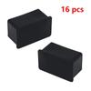 1/16 Pcs Rectangle Shaped Chair Leg Protectors Rubber Chair Leg Caps  Hardwood Floors