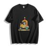 Cartoon Bear Driving Vintage Car Graphic T-Shirt