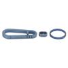 Titanium Alloy Keychain Key Holder Quick Release Key Chain Ring Buckle Hanging CarabinerBlue