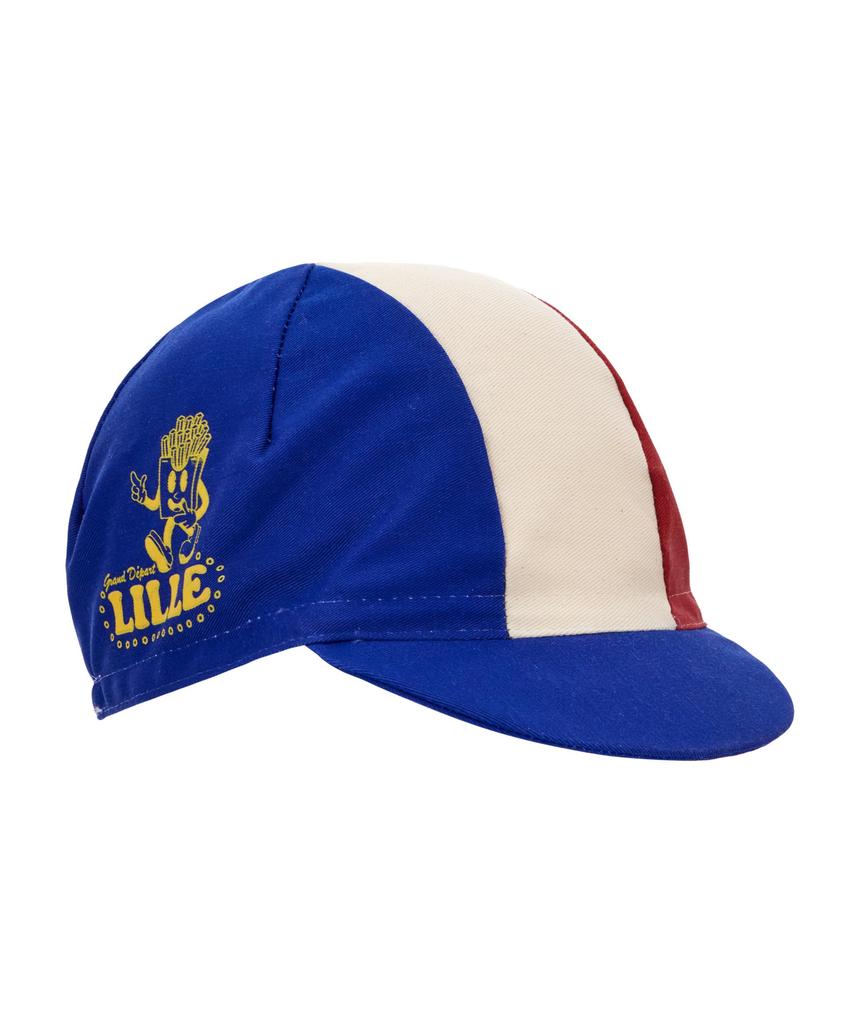 Официальная велосипедная кепка Santini Tour de France RE460COTLILLE5TDF и Красный Белый, Синий,