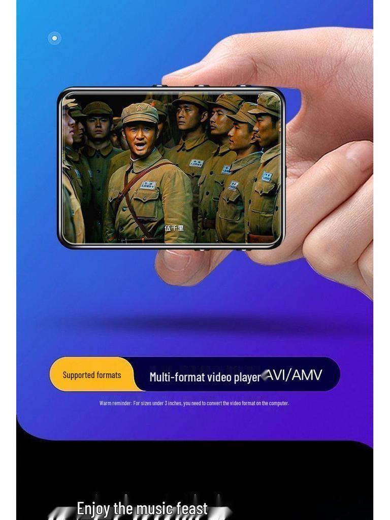 Portable Touchscreen Music & E-Book Player with Bluetooth Connectivity