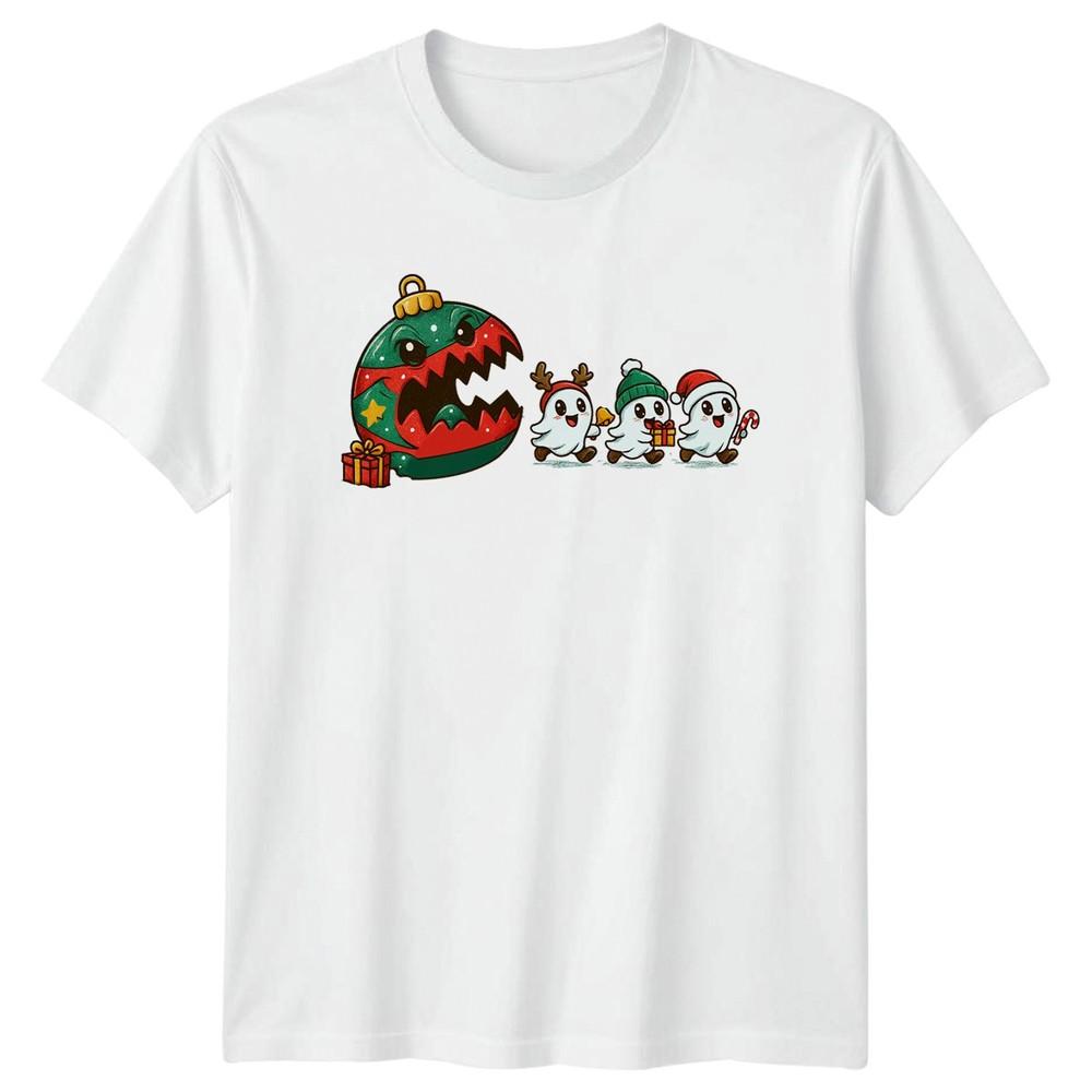 Monster OrnaUnisext Ghosts Christmas Holiday Unisexs TShirt Unisexs Graphic Tee Unisex