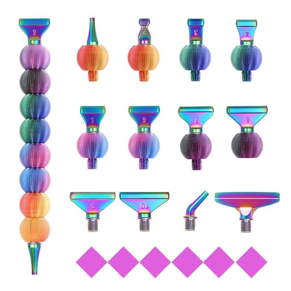 Replacement Pen Heads 5D Diamond Painting Pen Kit Embroidery Multifunctional Point Drill Pens Candied Haws Shape DIY Craft