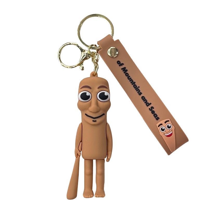 Italian Brainrot Animals Keychains For Accessories Funny Sigma Skibidi Rizz Cat Keyrings Fans Friends Gifts