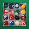 16Pcs Mini Billiards Table Balls Set Full Small Pool Accessories for Playroom Indoor