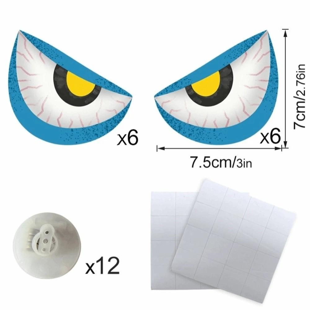 3D Design Halloween LED Night Light Glowing Effect 3D Wall Sticker Halloween Party