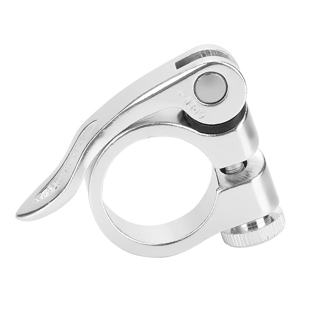 Подседельный штырь для шоссейного велосипеда, горного велосипеда, алюминиевый сплав, хомут для подседельного штыря, быстросъемный серебристый