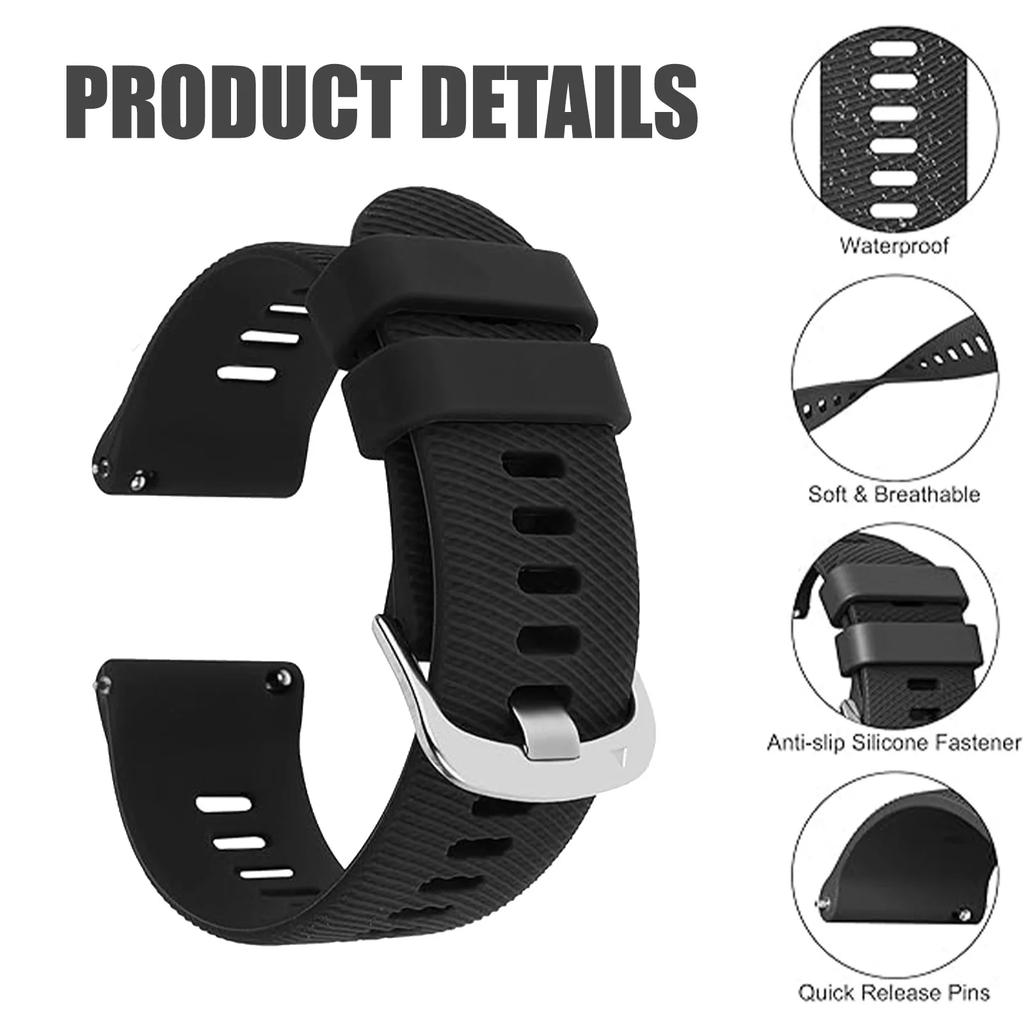 20/22mm Watch Strap For POLAR Vantage V3 M3 M2 M/IGNITE 3 2 Silicone Band For POLAR Grit X2 Pro/Grit X/Pacer/Unite Bracelet Belt