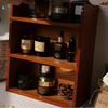 1pc 3 Layers Retro Wooden Cosmetics&collectibles Display Storage Rack,desktop cups&Kitchen Seasoning Bottles Storage Cabinet.