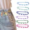 Set of 12 Chic Alloy Brooch Pins Colored Breastpin for Women's Hijab Scarves Fashionable Colorful Safety Pins Jewelry