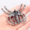 Women Brooch Natural Stone Spider-Shaped Pendant For Jewelry Making DIY Necklace Bracelet Clothes Shirts Accessory