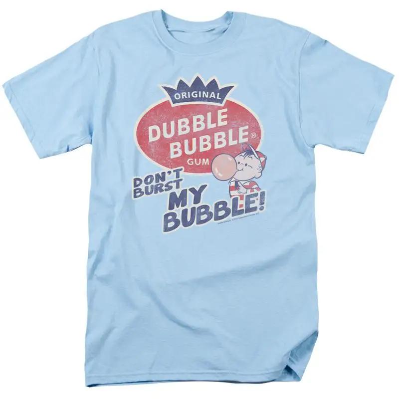 Dubble Bubble Burst T Shirt Unisexs Licensed Gum Light Blue