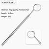 Stainless Steel Checking Mirror For Eyelash Extension Makeup Tools 16.5cm