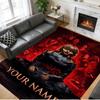 Crystal Velvet Rug Custom Name Text, Soft Non Slip Floor Mat Home DecorThe Conjuring Annabelle