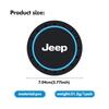 Car Silicone Coaster Anti-Slip Car Water Cup Mat Auto Accessories For Jeep Grand Cherokee Wrangler JK Renegade Gladiator Compass AKO1