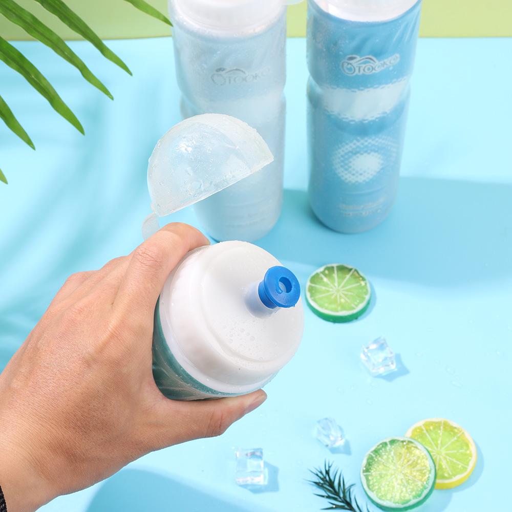 BPA Free Dual Layer Thermal Keeping Sport Cup Sports Bottle Bicycle Water Bottles Drinking Canteen