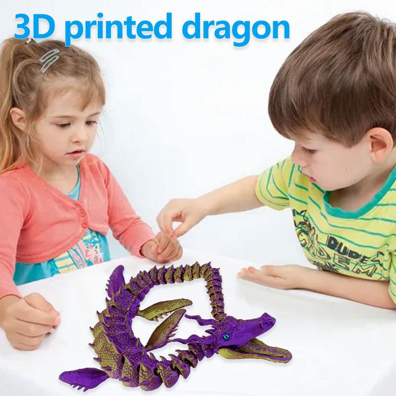 3D Печатные Драконы 3D Драконы С Гибкими Сочленениями Полностью Подвижные 3D Печатные Драконы Игрушки-Спиннеры Для Взрослых Мальчиков Детей
