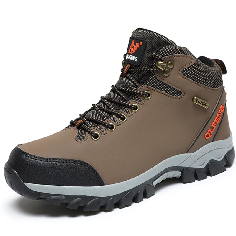 36-47 зимние мужские высокие кроссовки для активного отдыха из бархата женские походные ботинки большого размера с мехом теплые походные ботинки весна/осень