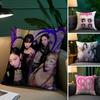 A-AespaS-K-карина K-pop Девушка Наволочка Уютная Плюшевая Наволочка Двусторонняя Печать – Домашний Подарок для Декора Спальни