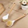 2 In 1 Long Handle Bath Scrubber Soft Bristles Exfoliating Loofah for Back Cleaning Men Women Shower