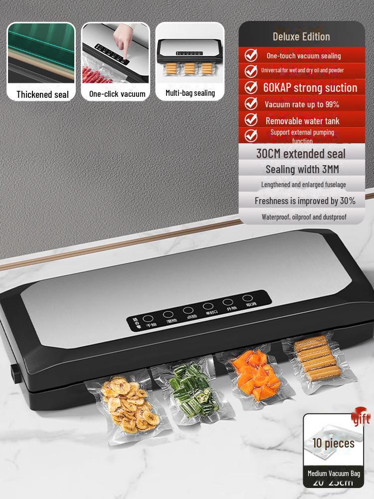 Automatic Vacuum Sealer & Food Packaging Machine for Household Use
