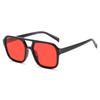 New Candy Color Double Beam Sunglasses Fashion Trend Square Sunglasses Retro UV Protection Personalized Glasses