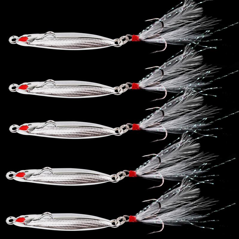 Рыболовные приманки 5 шт. ложка-спиннер приманка для форели морская приманка металлическая приманка рыболовные снасти приманка для морской рыбалки