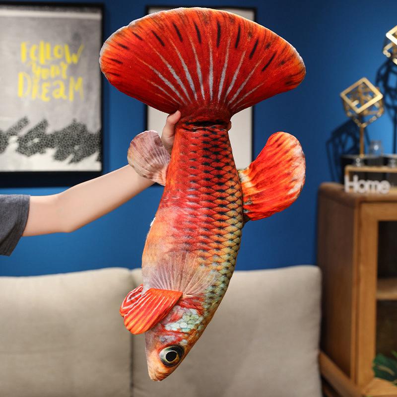 Симуляция Мультяшные Гуппи Рыбки Плюшевые Игрушки Кукла Реквизит для Съемки Украшения Декоративная Подушка Куклы