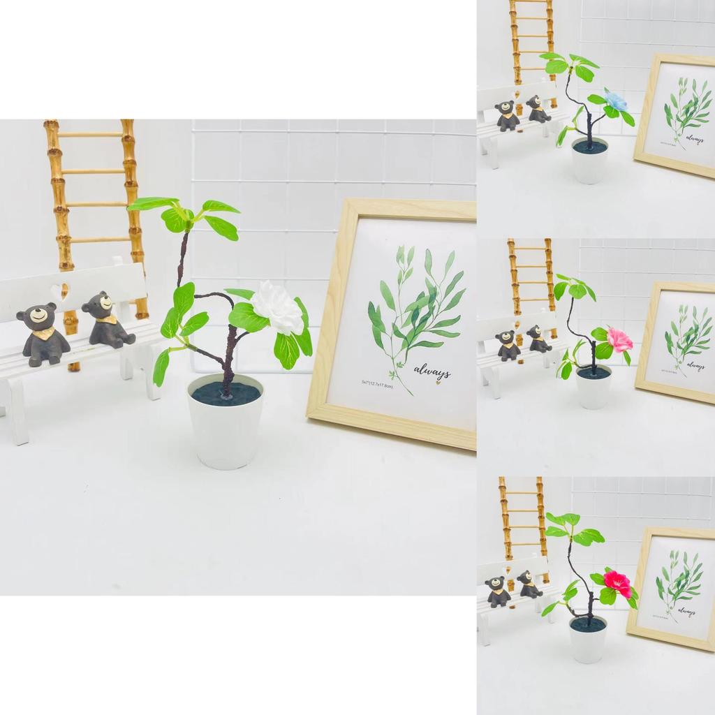 Flexible Artificial Greenery Pot With Foam Craft For Wedding And Photography Props