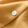 Autumn Winter Women's Sweater Elegant Button Design Knitted Cardigans for Women Casual Sweaters Low Round Neck Thin Knitted Outer