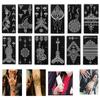 Mehndi Indian Style Makeup DIY Body Art Temporary Hand Decal Henna Template Sticker Tattoo Stencils