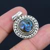 Natural Goddess Face Labradorite Gemstone Pendant, 925 Sterling Silver, Handmade Pendant Jewelry Gift For Valentine's Day